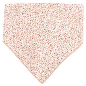 bandana bebe flores rosa mini liberty calamaro kanpur algodon