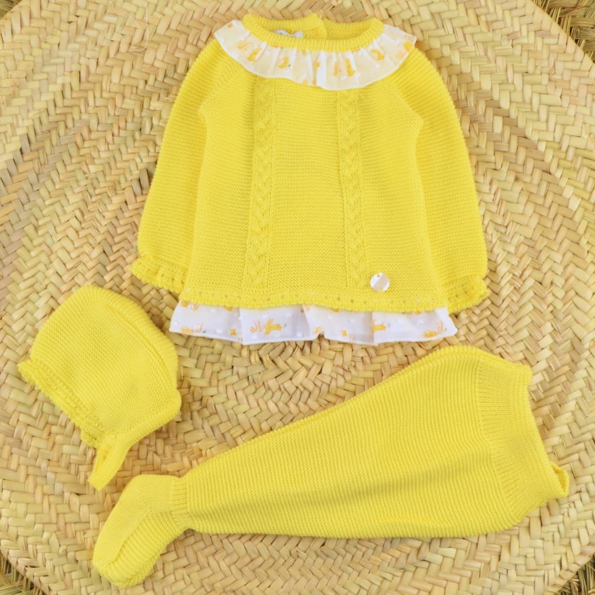 Conjunto Polaina Conejitos Amarillos | Gateos - Imagen 3