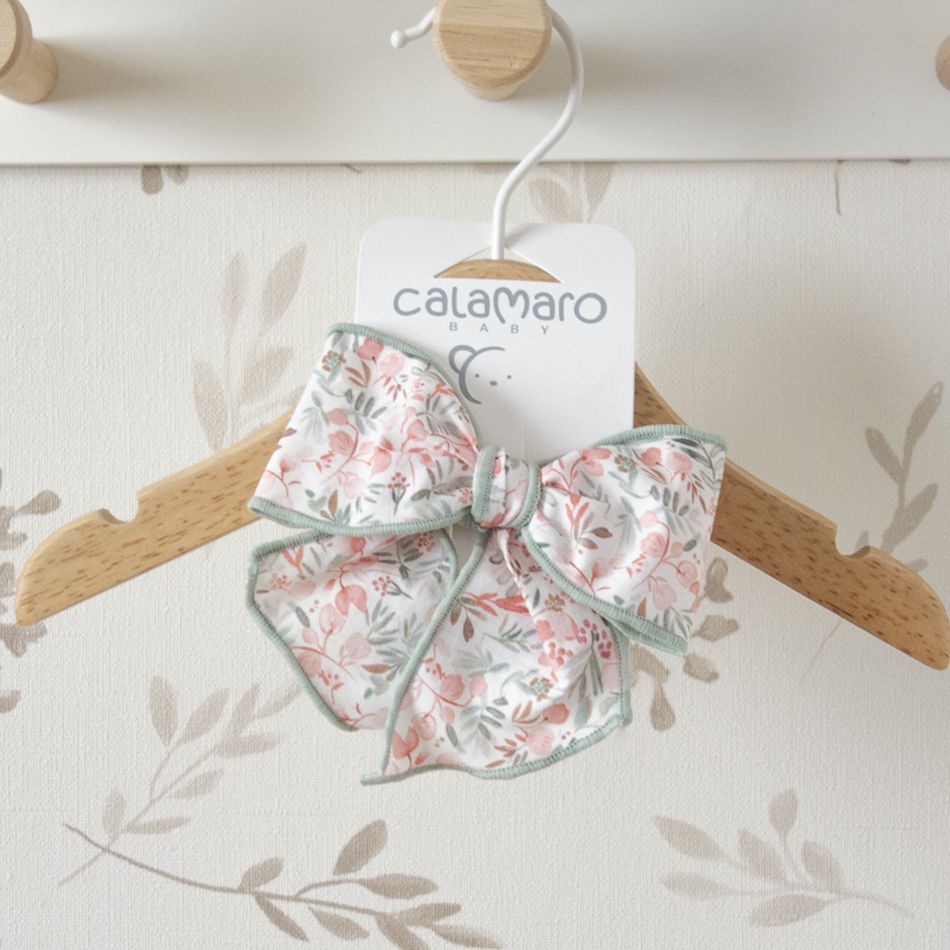 lazo bebe floral rosa calamaro mumbai accesorio infantil