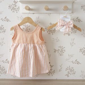 vestido niña rayas naranja calamaro delhi