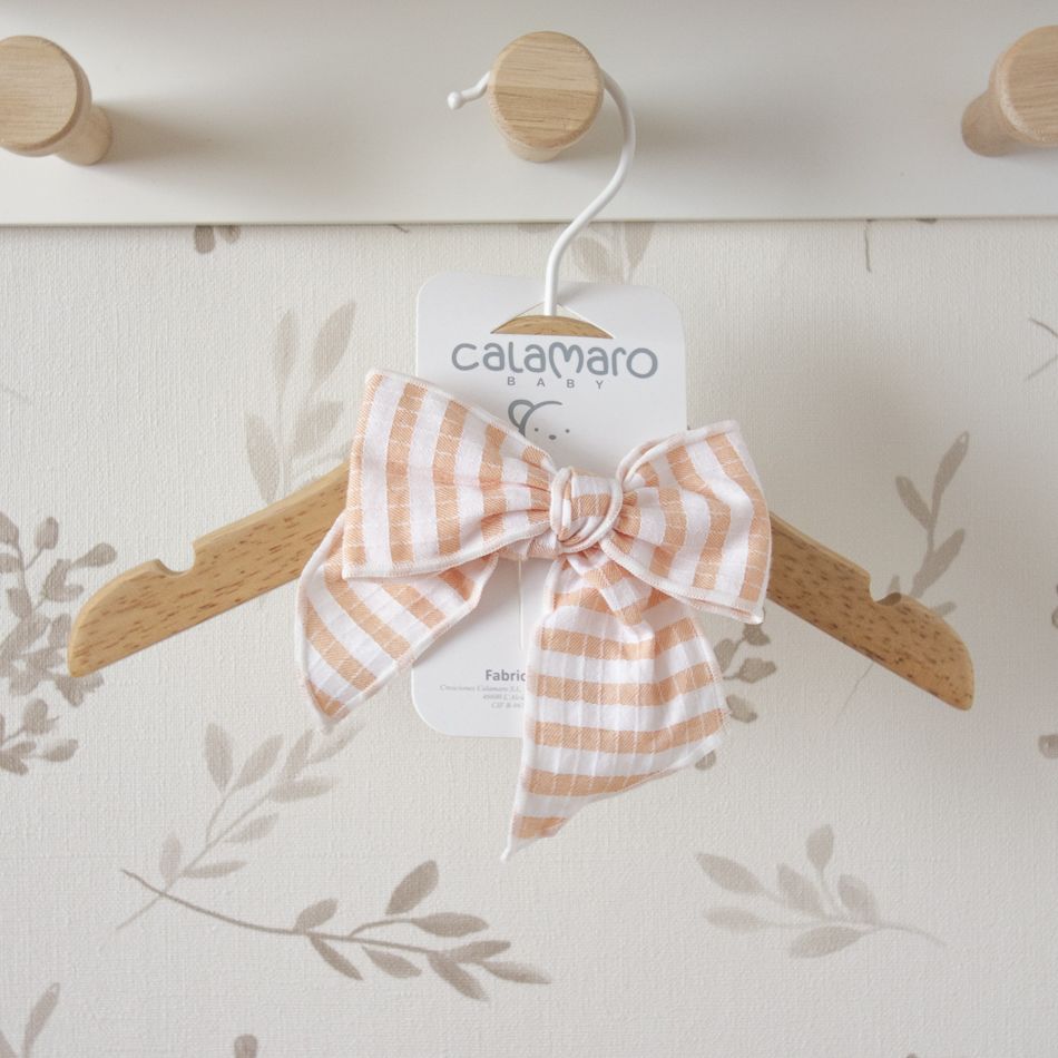 lazo pelo niña rayas naranja calamaro delhi