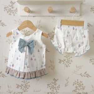 jesusito bebe marinero calamaro yanam veleros lazo azul agua conjunto bebe