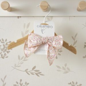 lazo cabello bebe flores rosa mini liberty calamaro kanpur