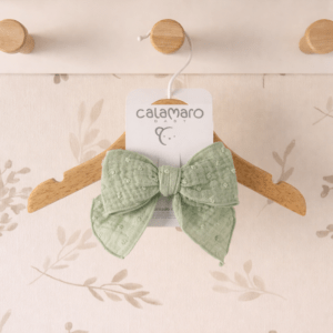 lazo plumeti verde bebé calamaro algodón accesorio infantil colección atari