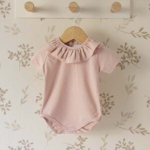 pelele bebe niña nude con volante