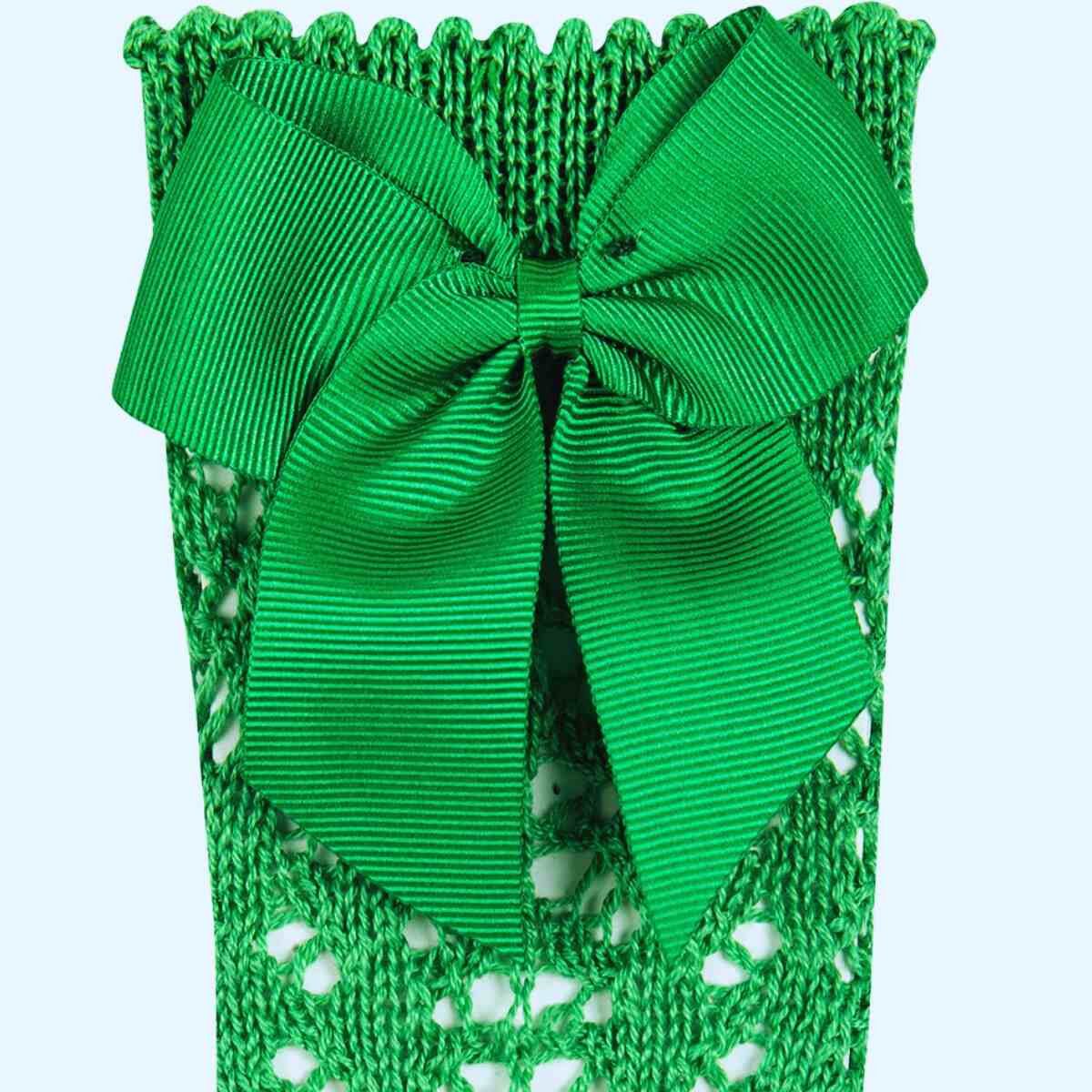 Calcetín Alto Calado Lazo Cóndor Verde Andalucia - Imagen 2