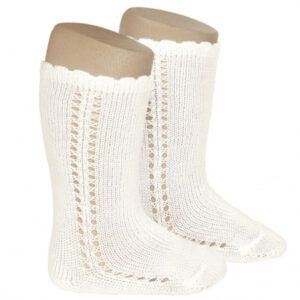 Calcetines Altos Perle Calado Lateral Cava