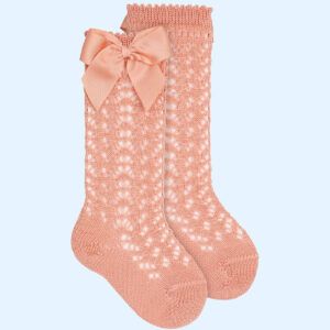 Calcetín Alto Calado Lazo Cóndor Salmonete