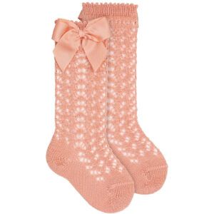 Calcetín Alto Calado Lazo Cóndor Salmonete