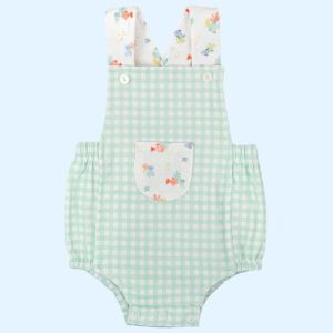 Pelele Bebé Tirantes Verde Babidu Ternura