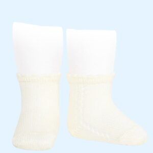 Calcetín Corto Perlé Calado Lateral Cava Cóndor