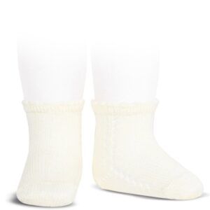 Calcetín Corto Perlé Calado Lateral Cava Cóndor