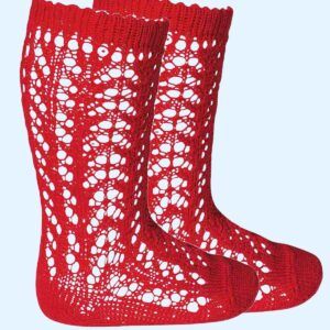 Calcetín Alto Algodón Calado 550