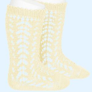 Calcetín Alto Algodón Calado 610