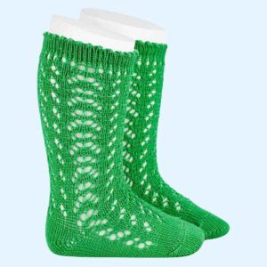 Calcetín Alto Algodón Calado 711