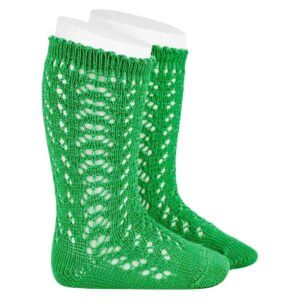 Calcetín Alto Algodón Calado 711