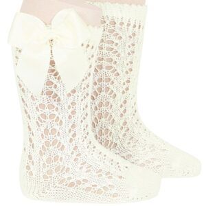 Calcetín Alto Calado Lazo Cóndor cava