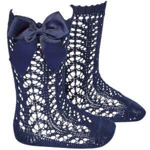 Calcetín Alto Calado Lazo Cóndor Marino