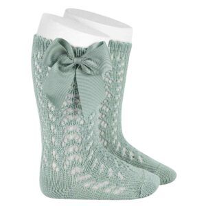 Calcetín Alto Calado Lazo Cóndor Bruma