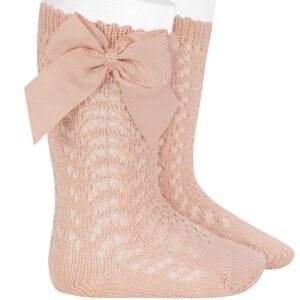 Calcetín Alto Calado Lazo Cóndor Nude